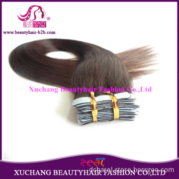 5A Top Quality 100% Virgin Remy Human Tape Hair Extensions PU Tape Weft Any Color Available (LT-1320)